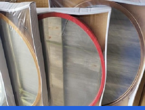 224 UNIDADE DE ESPELHO REDONDO COM ALÇA EM SISAL